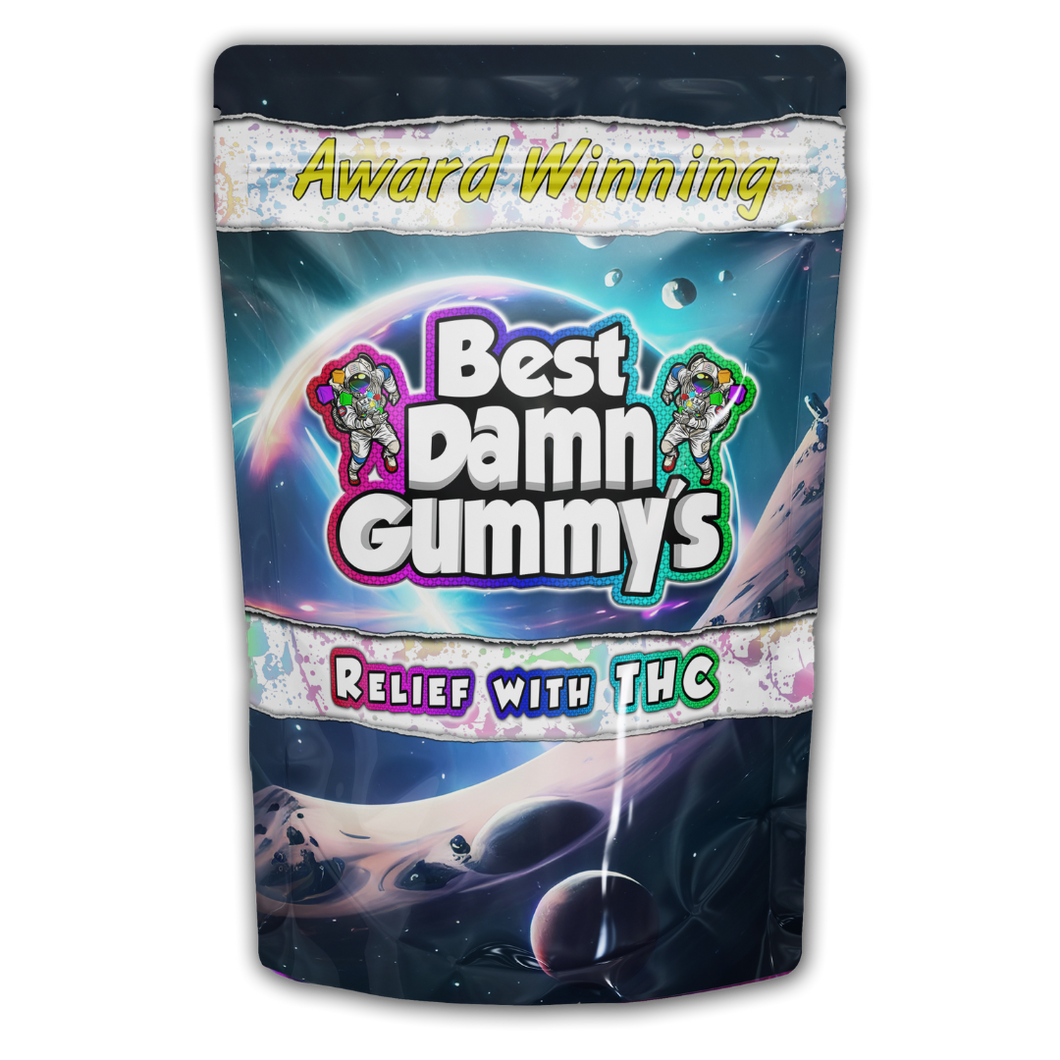 Full Spectrum CBD Gummy's (Packaged) - 25 Packages per order - Best Damn Gummy's - Wholesale