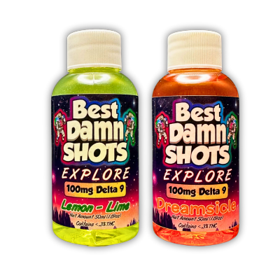 Delta 9 THC Shots - SYRUP SHOTS (Packaged) - 25 Shots per order - Best Damn Gummy's - Wholesale