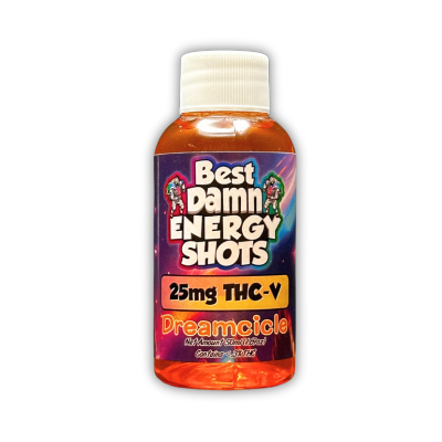 THC-V Energy Shots (Packaged) - 25 Shots per order - Best Damn Gummy's - Wholesale