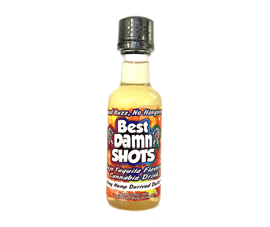 50mg Delta 8 THC Shots (Packaged) - 25 Shots - Best Damn Gummy's - Wholesale