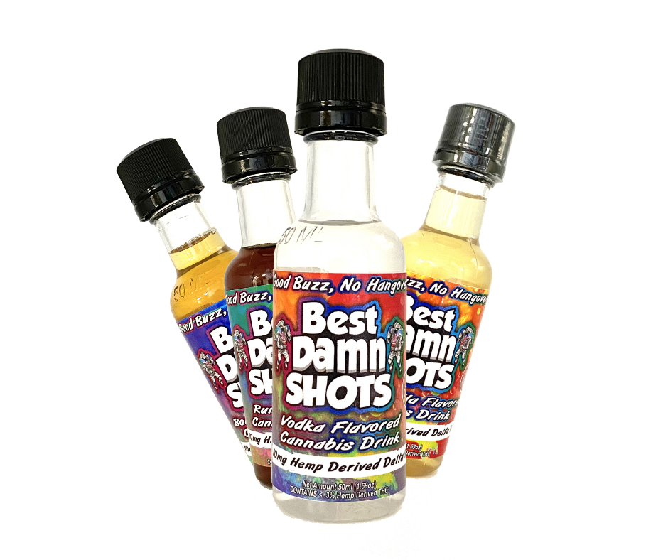 50mg Delta 8 THC Shots (Packaged) - 25 Shots - Best Damn Gummy's - Wholesale