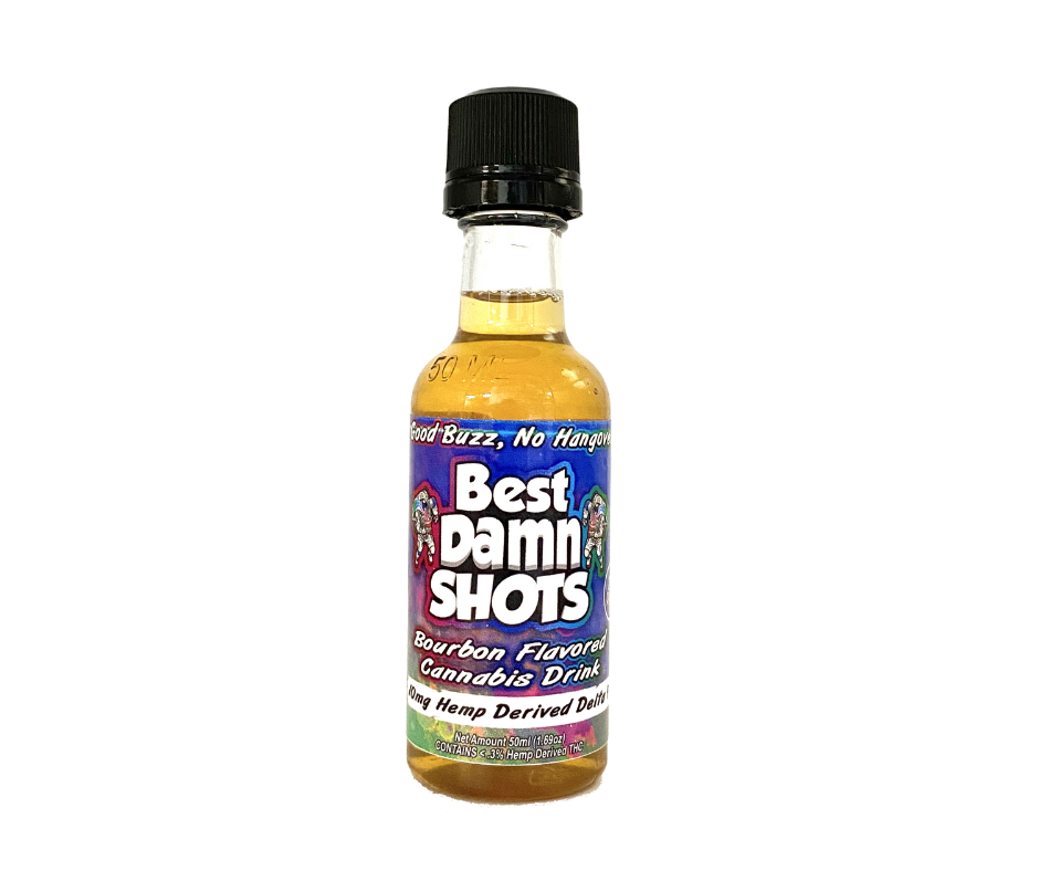 50mg Delta 8 THC Shots (Packaged) - 25 Shots - Best Damn Gummy's - Wholesale